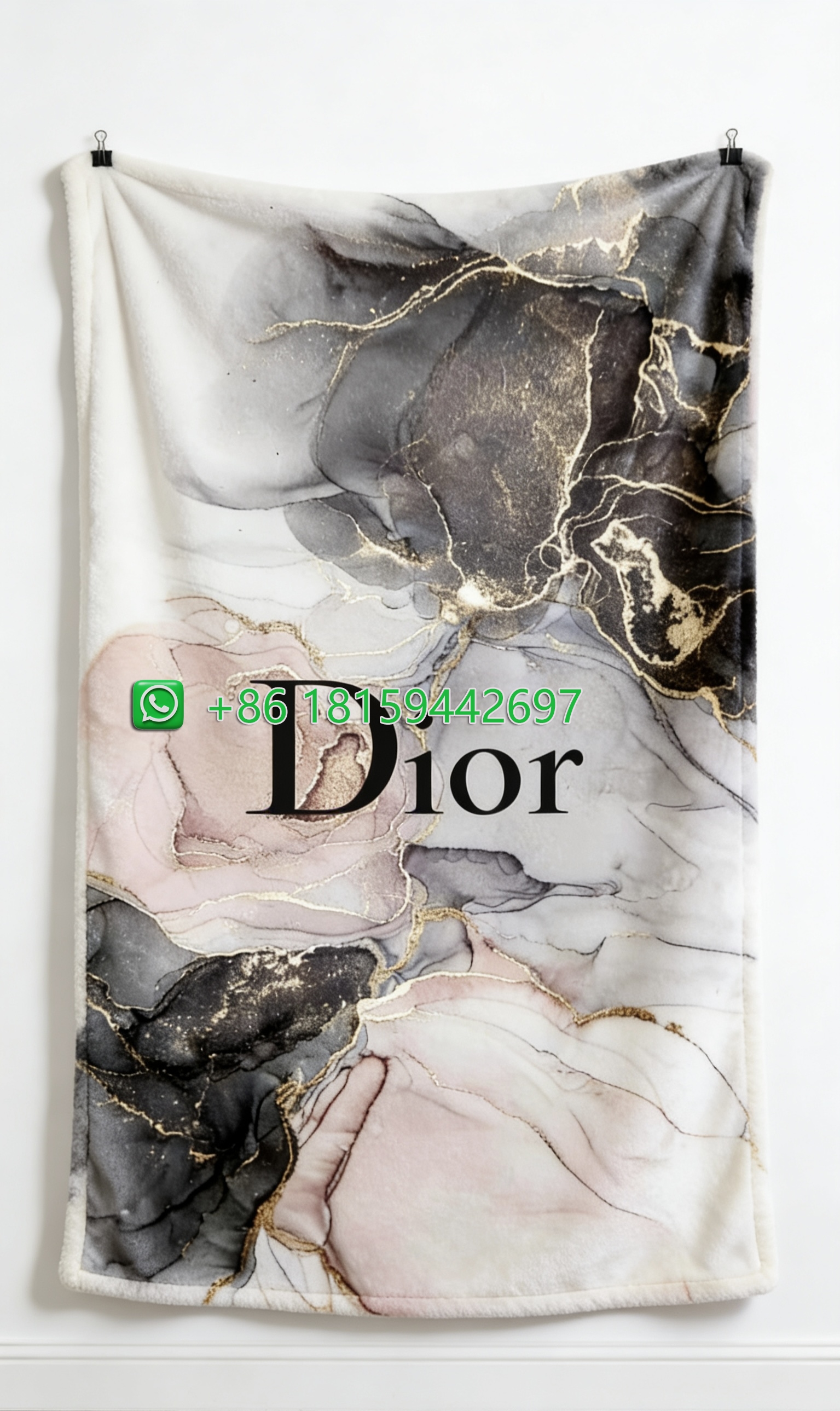 Dior Throw Blankets